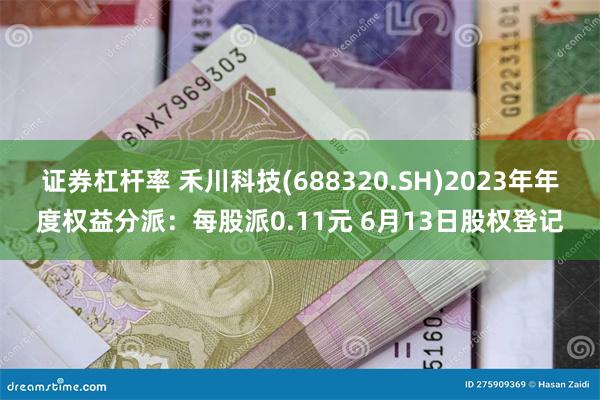 证券杠杆率 禾川科技(688320.SH)2023年年度权益分派：每股派0.11元 6月13日股权登记